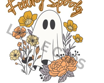 Spooky Geist Blumen PNG