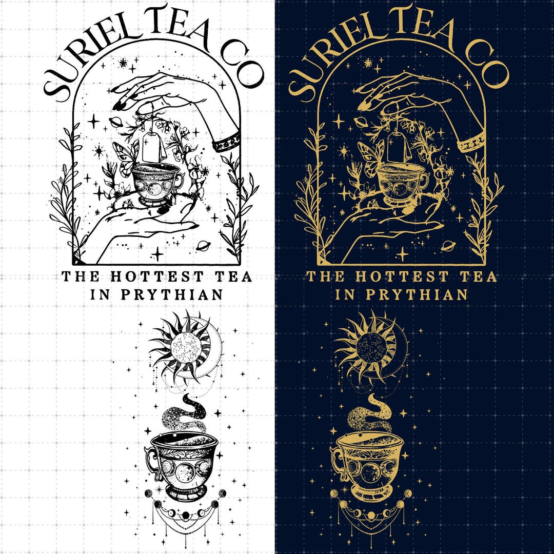 Suriel Tea Co PNG Digital Download, Acotar Tee Png Clipart, Velaris The ...