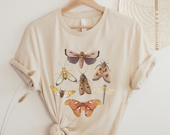 Vintage Motten T-Shirt: Cottagecore Insekten Liebhaber Geschenk