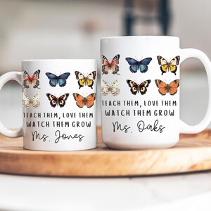 Personalized Teacher Mug Daycare Teacher Gift Ideas, Preschool Thank You Gift, Custom Teacher Gift for Teacher Back to School Thank You Mug