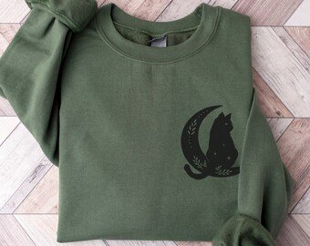 Halloween-sweater zwarte kat: cadeau kattenliefhebber