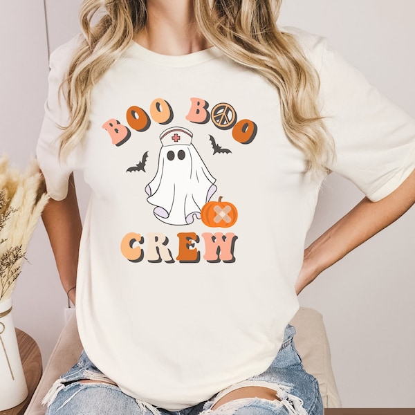 Halloween Shirt, Boo Boo Crew Shirt, Halloween Nurse Shirt, Funny Halloween T Shirt, Nurse Halloween T-Shirt, Nurse Gift for Nursing Student