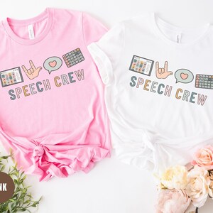 Maglietta Speech Crew: regalo SLP, maglietta per logopedisti