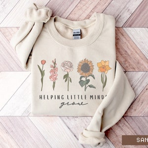 Teacher Sweatshirt Wildflower Daycare Teacher Shirt, Back to School Shirt, Matching Teacher Gift for Teacher Sweater Floral Teacher Shirt