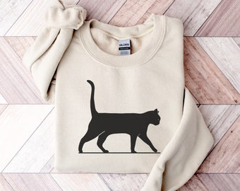 Halloween-sweater zwarte kat: cadeau kattenliefhebber