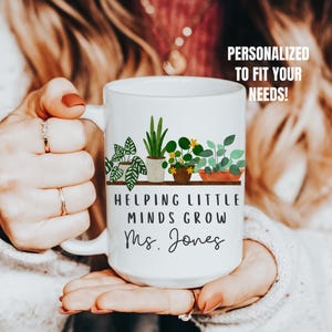 Personalized Teacher Mug Daycare Teacher Gift Ideas, Preschool Thank You Gift, Custom Teacher Gift for Teacher Back to School Thank You Mug