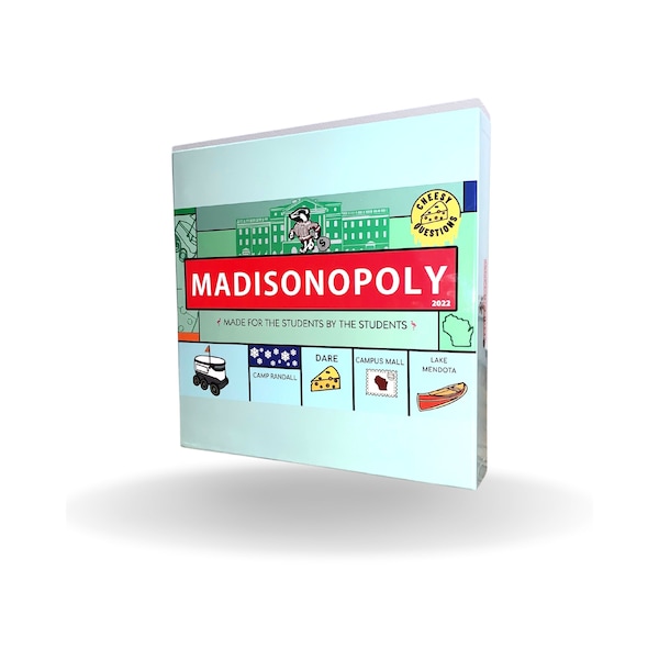 UW Madison Board Game | UW Madison Gifts | Madisonopoly | Special Custom UW Madison Gifts | College Board Game | Wisconsin Board Game