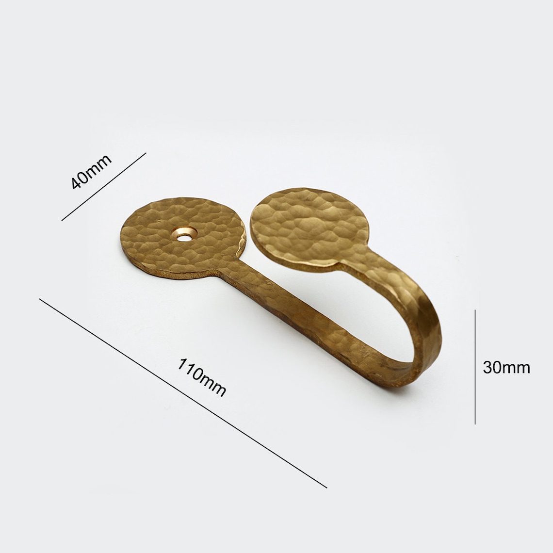 Brass Wall Hooks Antique Brass Wall Hooks With Hammered Etsy