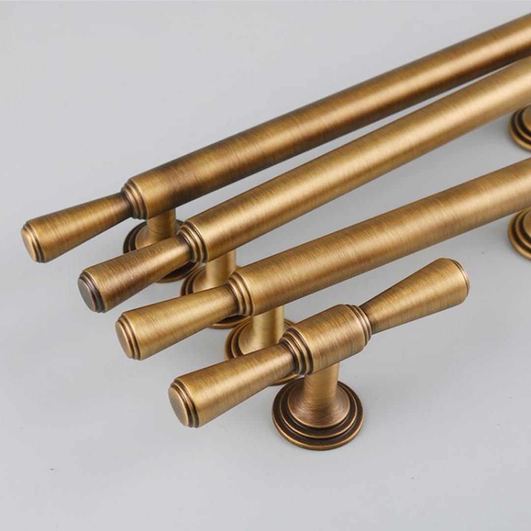 Antique Pulls Gold Kitchen Handles Etsy