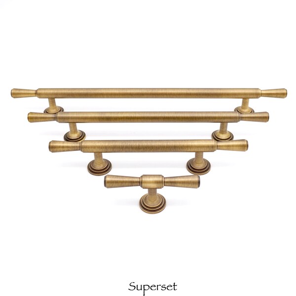 Antique Brass Pulls 3 Inch Etsy