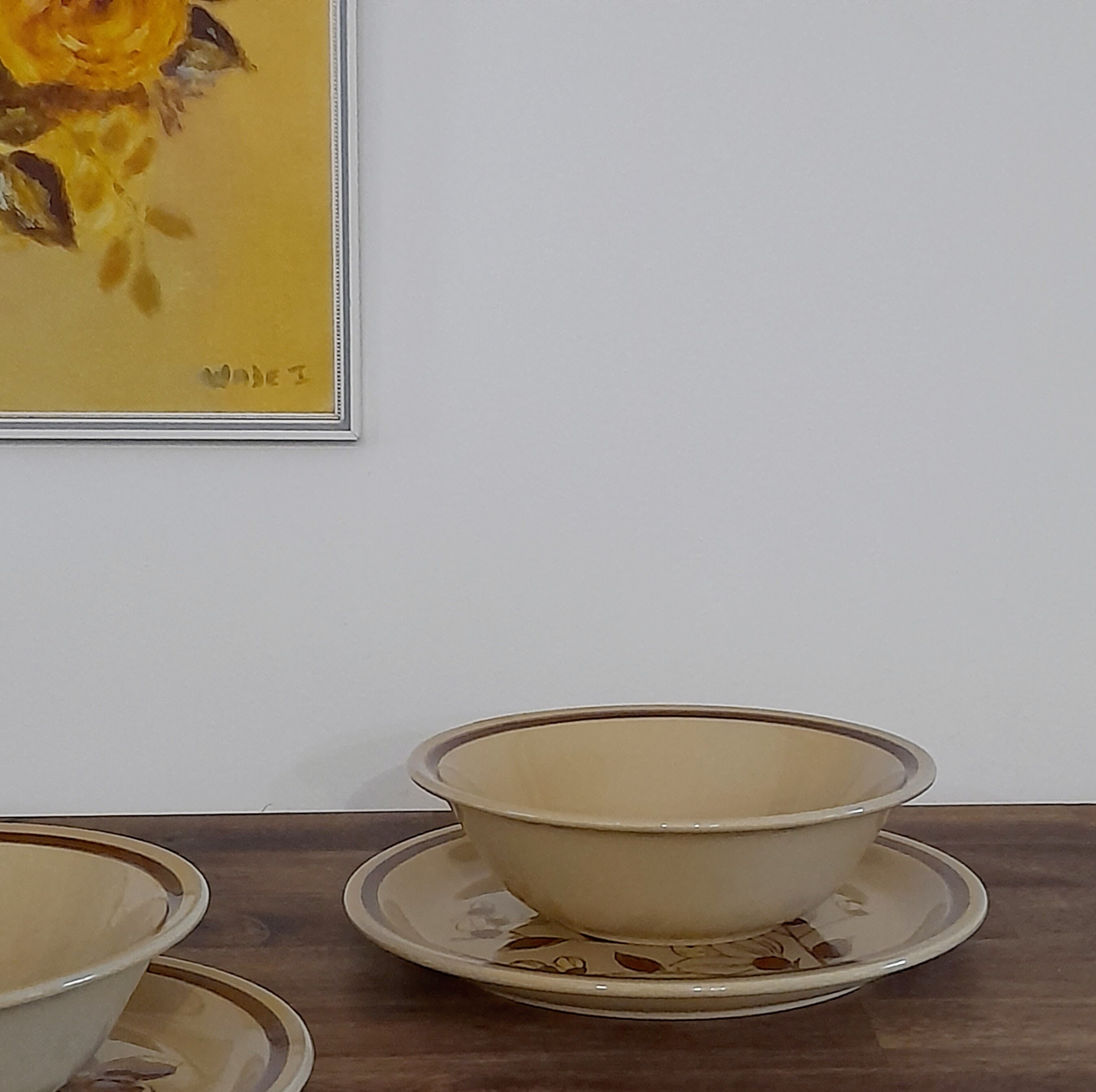 Vintage Suzukastone Bowl and Side Plate Set Spring Blossom Etsy Australia