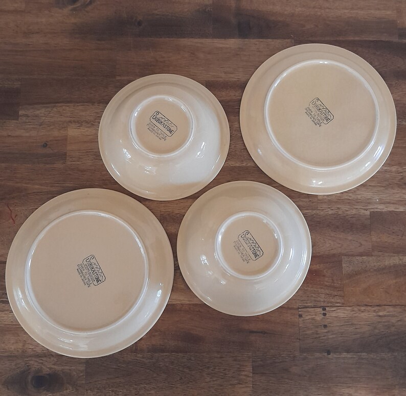 Vintage Suzukastone Bowl and Side Plate Set Spring Blossom Etsy Australia