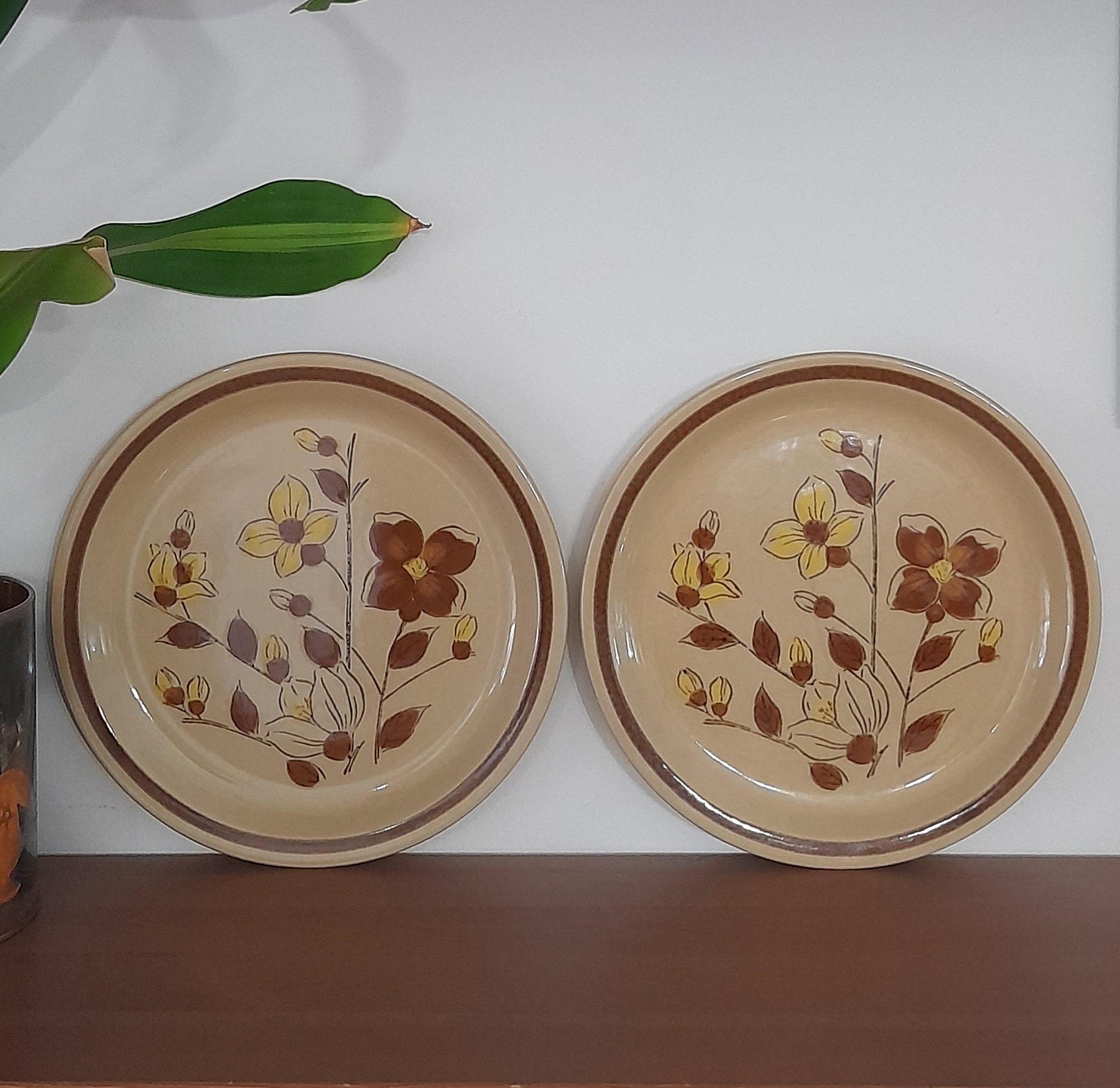 Vintage Suzukastone Bowl and Side Plate Set Spring Blossom Etsy Australia
