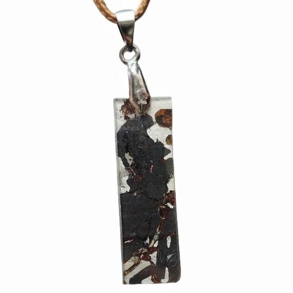 Pallasite meteorite shop pendant