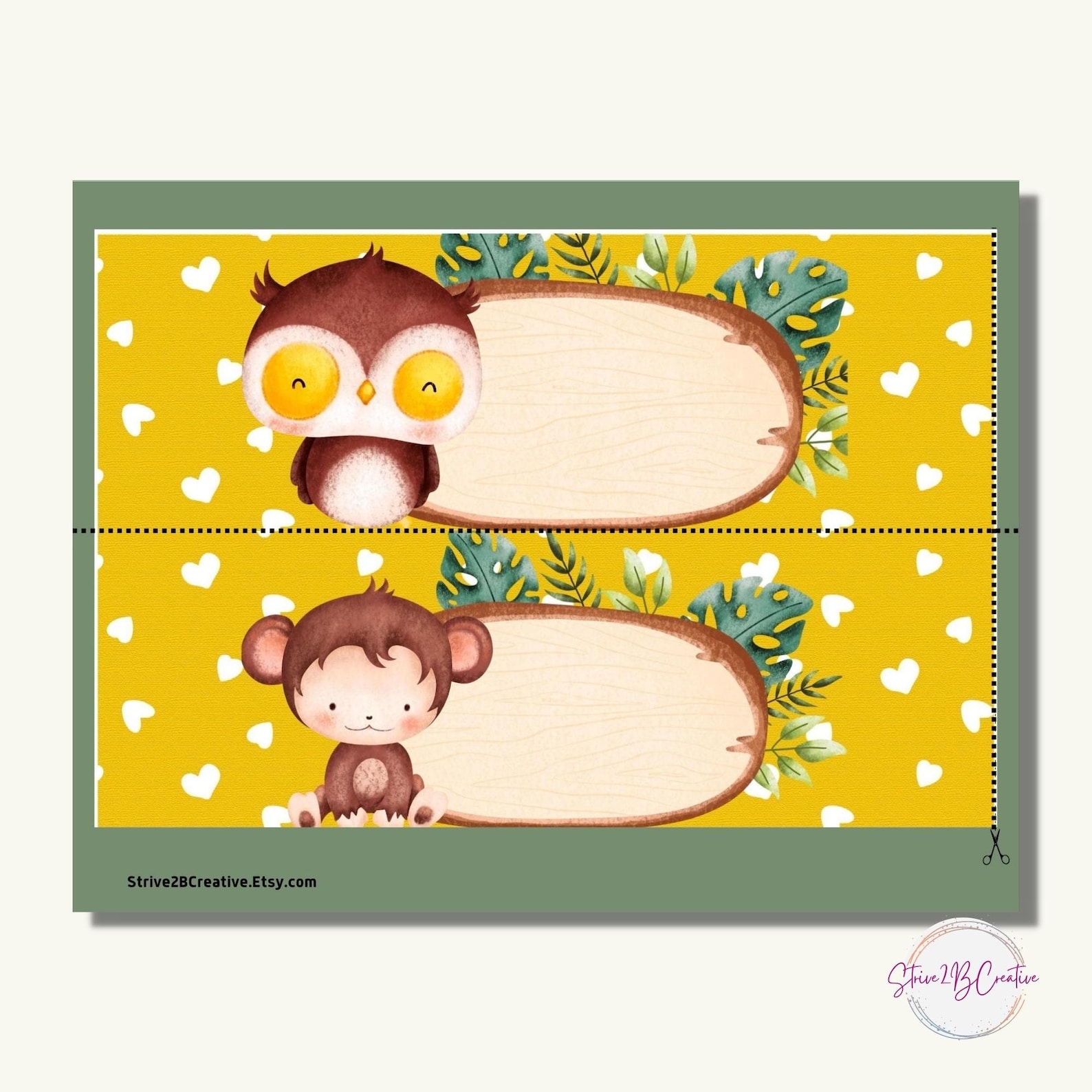Animal Classroom Name Labels Cubby Tags For Preschool Baby Etsy