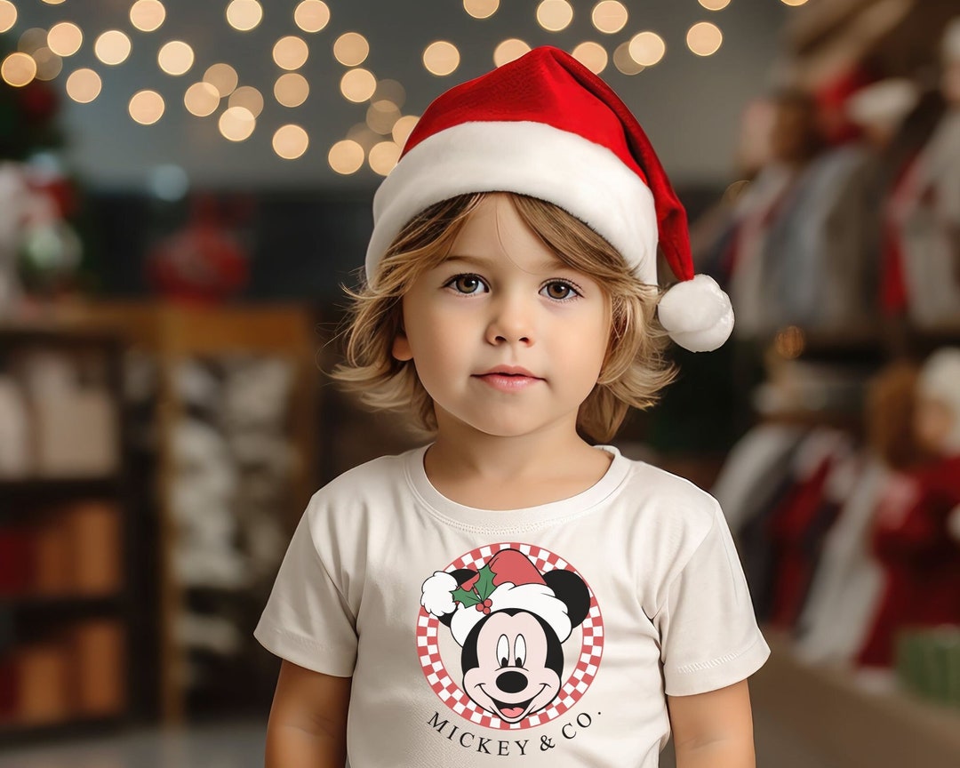 Mickey Mouse Santa Onesie Mickey Mouse Christmas Santa Toddler Tshirt