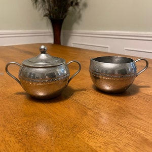 Silverplated Sugar and Creamer Set