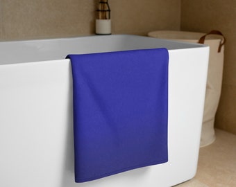Mezcla de toalla azul pintada digitalmente por mí