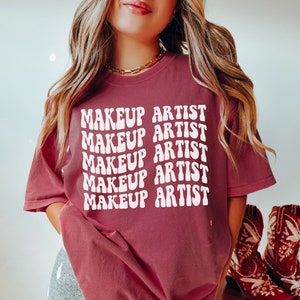 Retro Makeup Artist Shirt, Makeup Artist Gift, Cosmetology Gift, Makeup Artist, Makeup Artist Shirt, Makeup Hustler, Comfort Colors