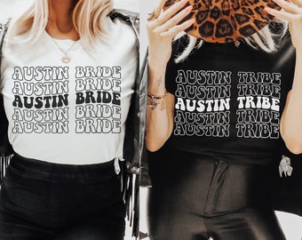 Retro Austin Bachelorette Shirts, Groovy Austin Bride Austin Tribe Shirts, Austin Bachelorette, Last Rodeo, Texas Bachelorette, Disco Bride