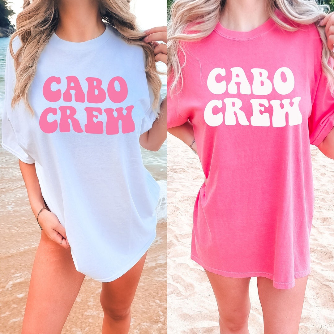 Cabo Crew Matching Comfort Colors Shirt, Retro Cabo Bachelorette Shirts ...