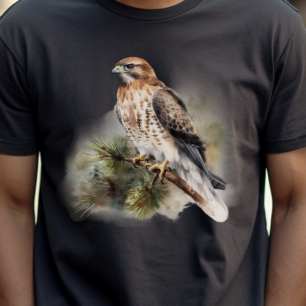 Redtailed hawk shirt, Redtail hawk design, hawk tshirt