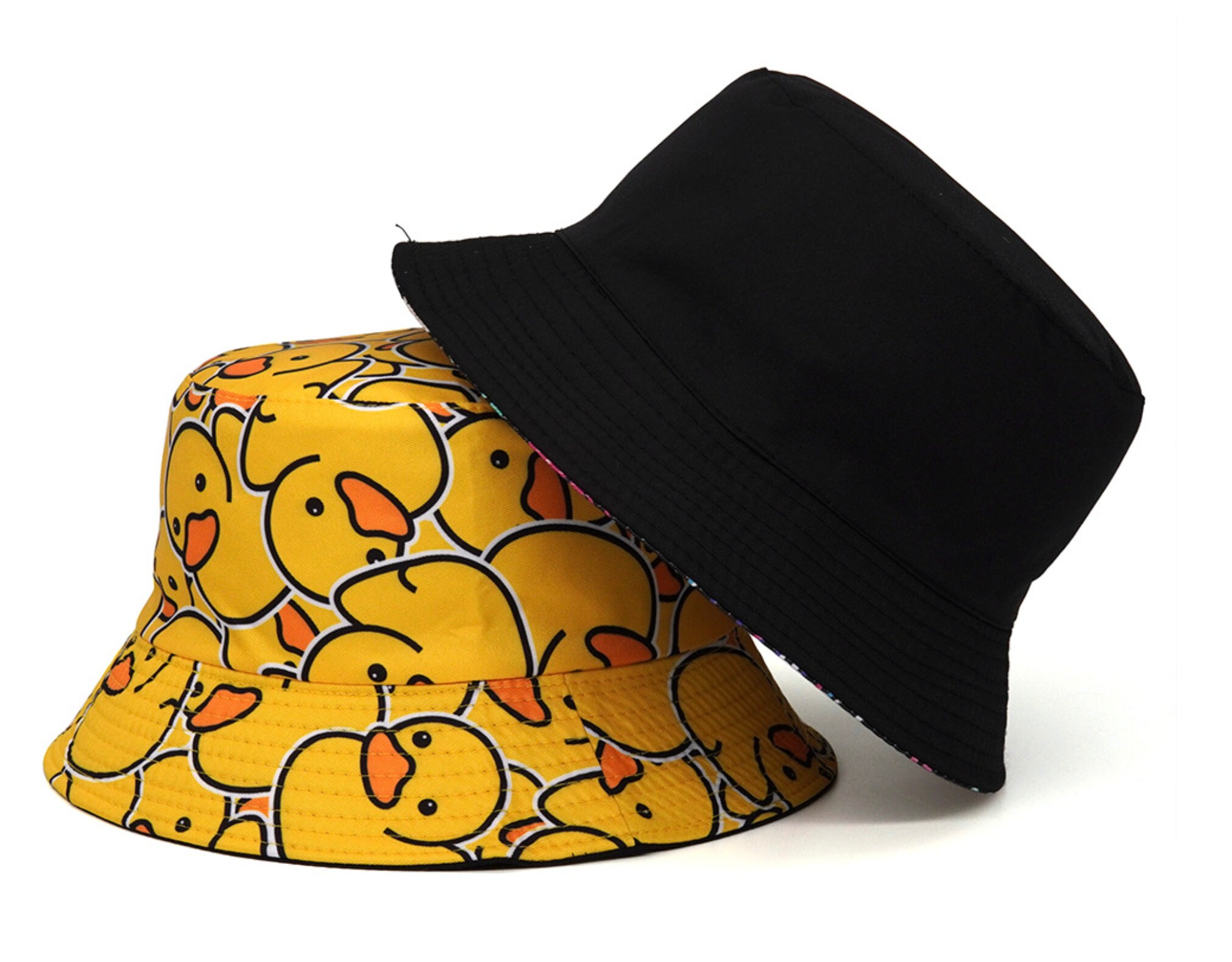 Rubber Ducky Bucket Hat Double Sided Cute Bucket Hat Y2k Etsy