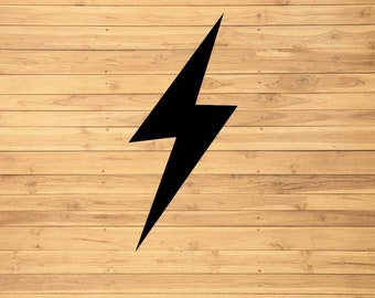 Lighting bolt vinyl decal for car truck vehicle tumbler hydroflask