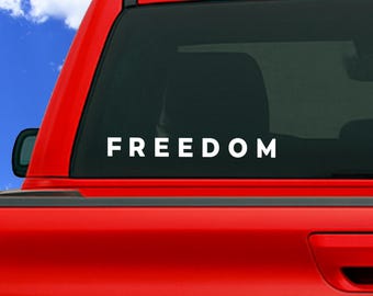 Freedom Charlie Kirk Vinyl Decal - In Memory Of - Patriotic - Trubit Vinyl Decal For Car - Inspirational Charlie Kirk - True American Hero