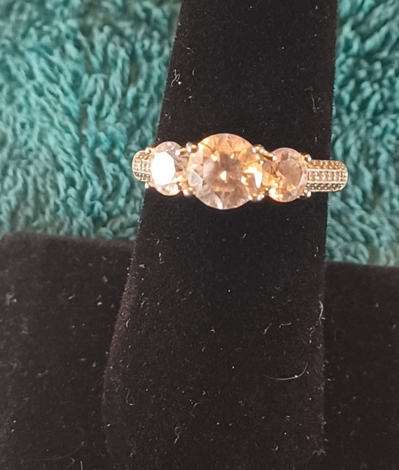 Sterling Silver Diamond Ring - image 1