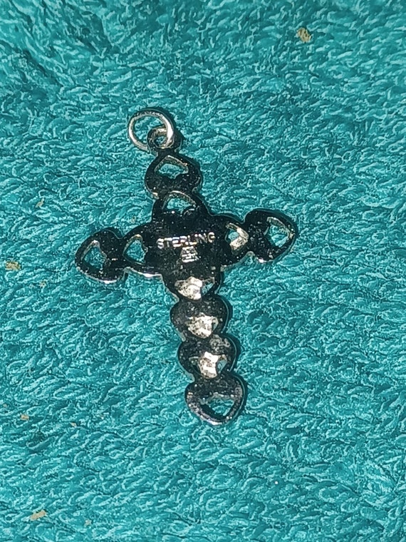 Sterling Silver Cross Pendant - image 2