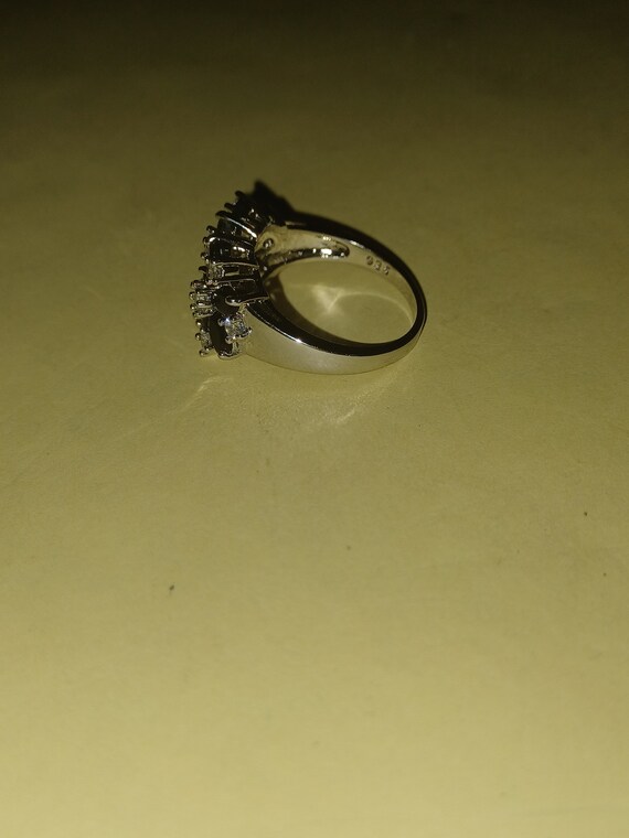 Sterling Silver Onyx/Diamond Ring - image 10
