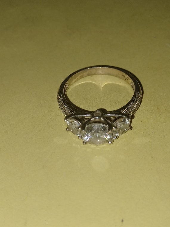 Sterling Silver Diamond Ring - image 6