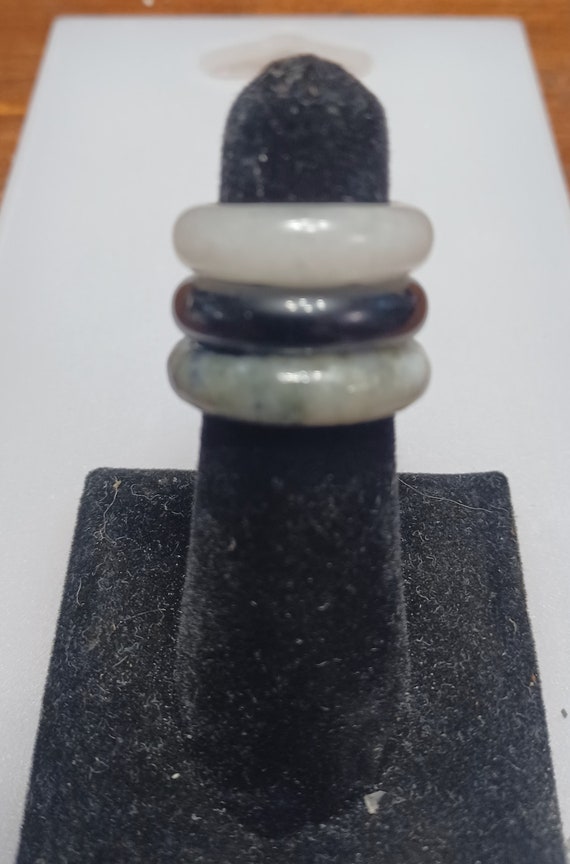 Set of 3 Stone Rings