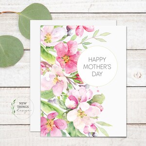 Alles Gute zum Muttertag | Muttertagskarte | Blumen Muttertag | Aquarell Blumenkarte | A2 Grußkarte | Karte für Mama