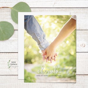 Cherish Greeting Card | Wedding card | Engagement card | Anniversary card | A2 greeting card