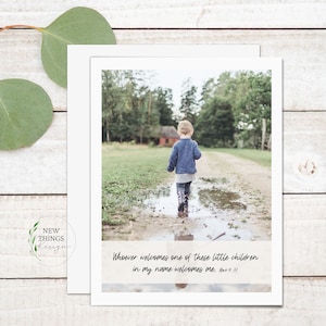 Begrüßt ein Kind Karte | Adoptionskarte | Pflegekarte Karte | Schrift Ermutigungskarte | A2 Grußkarte
