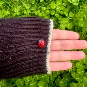 Handmade Mini Ladybug Clay Pin