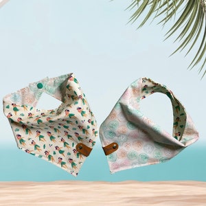 Hula Girls and Sand Dollar Dog Bandana, Aloha Bandana, Pet Bandana