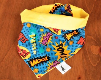 Super Hero Words Dog Bandana