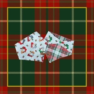Cowboy Snowmen and Plaid Dog Bandanas