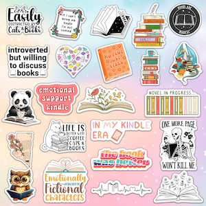 Set 3Pcs Smutty Book Club Smut Sticker Ticket Stickers Book Lover Smut Reader Reading Lover Bookish Funny Kindle Stickers Waterproof Die-Cut Vinyl Sticker For Water Bottle (3 Inches