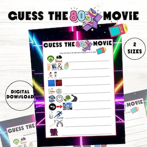 Guess the 80s Movie Game: Retro Party Trivia (Digital Download)