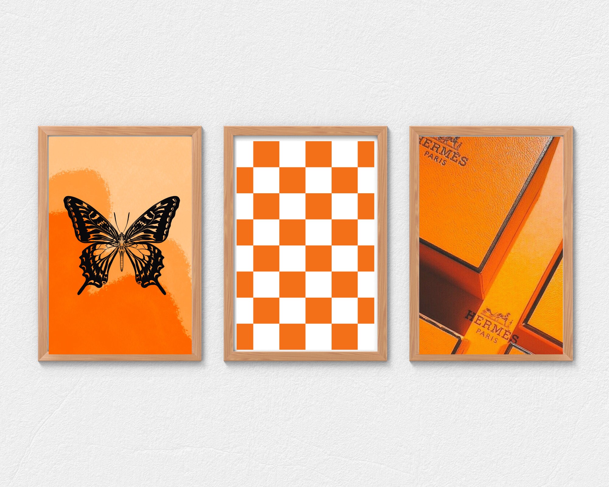 Trendy Set of 3 Fashion Printable Wall Art Fashion Wall Art Etsy