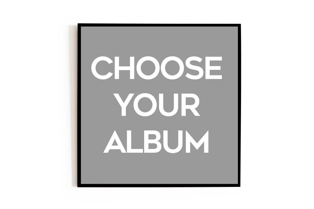 Custom Album Cover Print Choose Any Album Album Cover Wall Art Etsy UK
