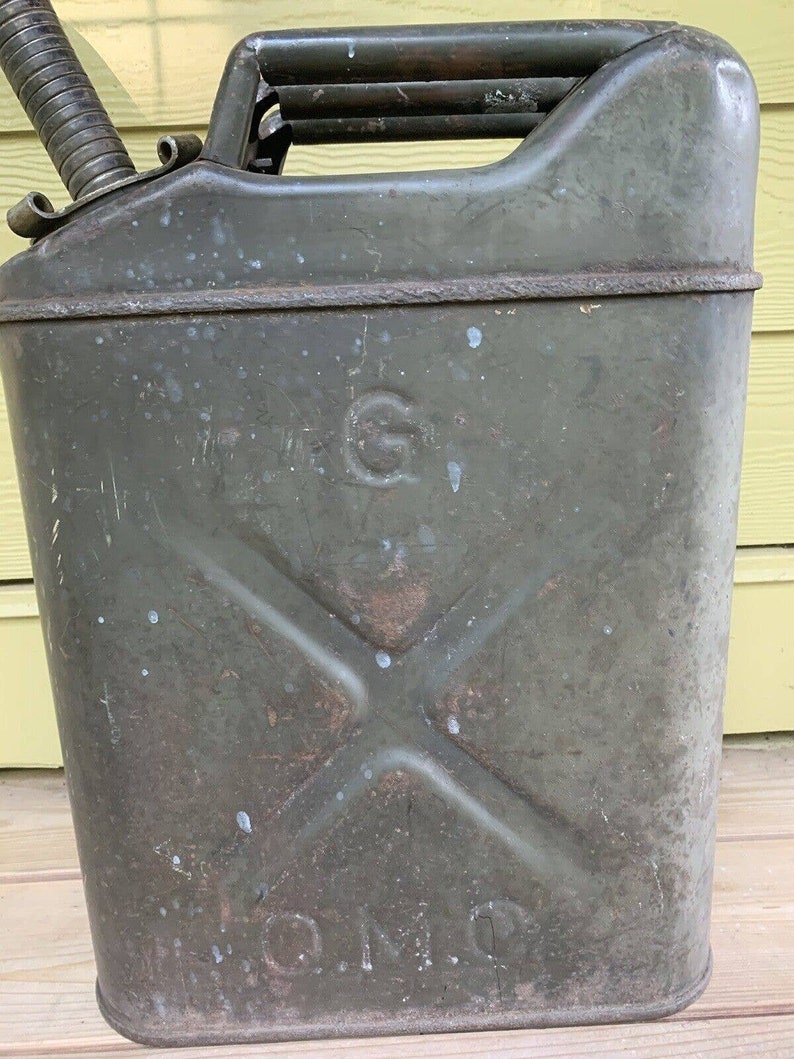 USMC WW2 1943 Jerry Can W/spout Qmc by Conco US Army Vintage Etsy