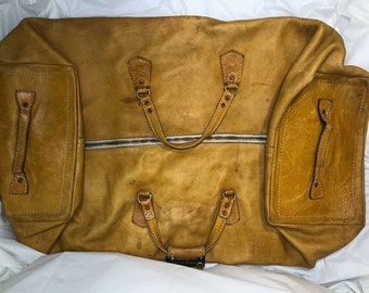 Escape From The Ordinary Leather-Rawhide Duffle Bag By Norm Thompson Portland OR