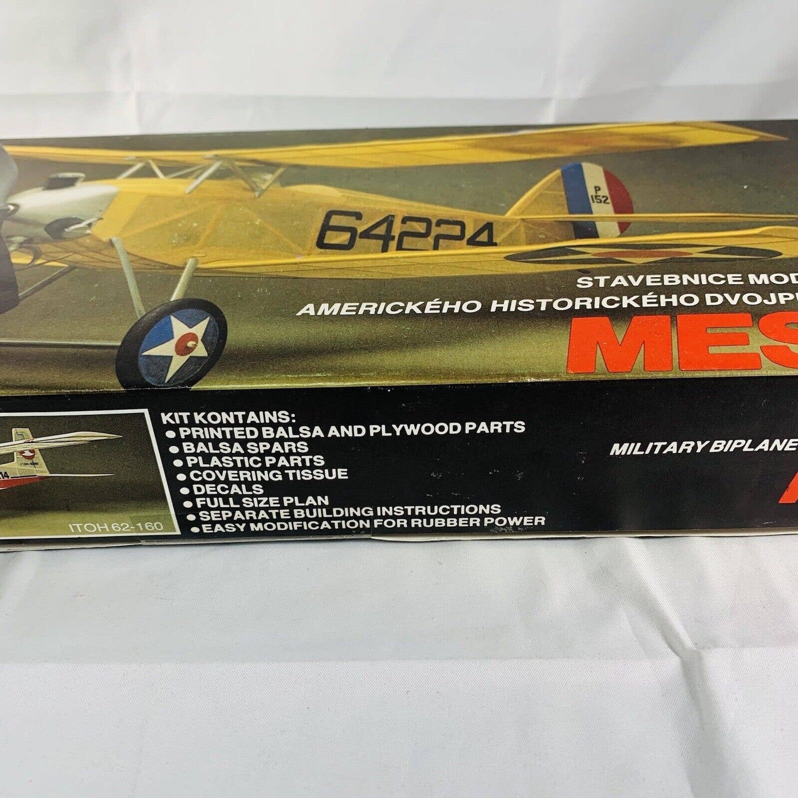 MODELA Sperry M1 Messenger CO2 Engine Motor Balsa Flying Model