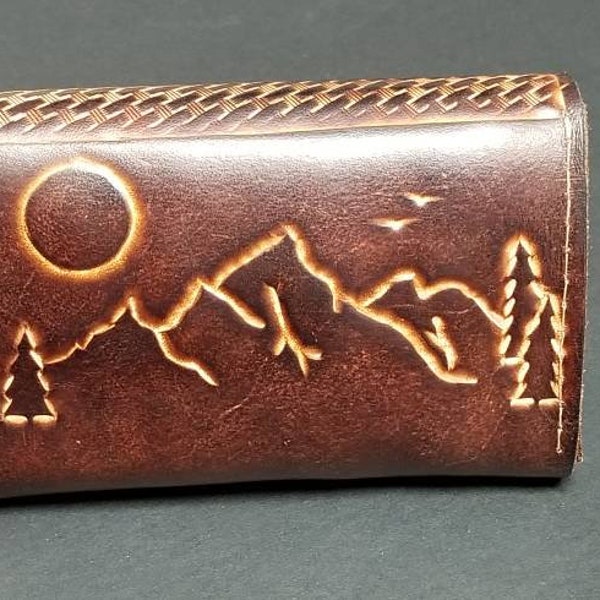 Hand Tooled Bushcraft Leather Spice Wallet