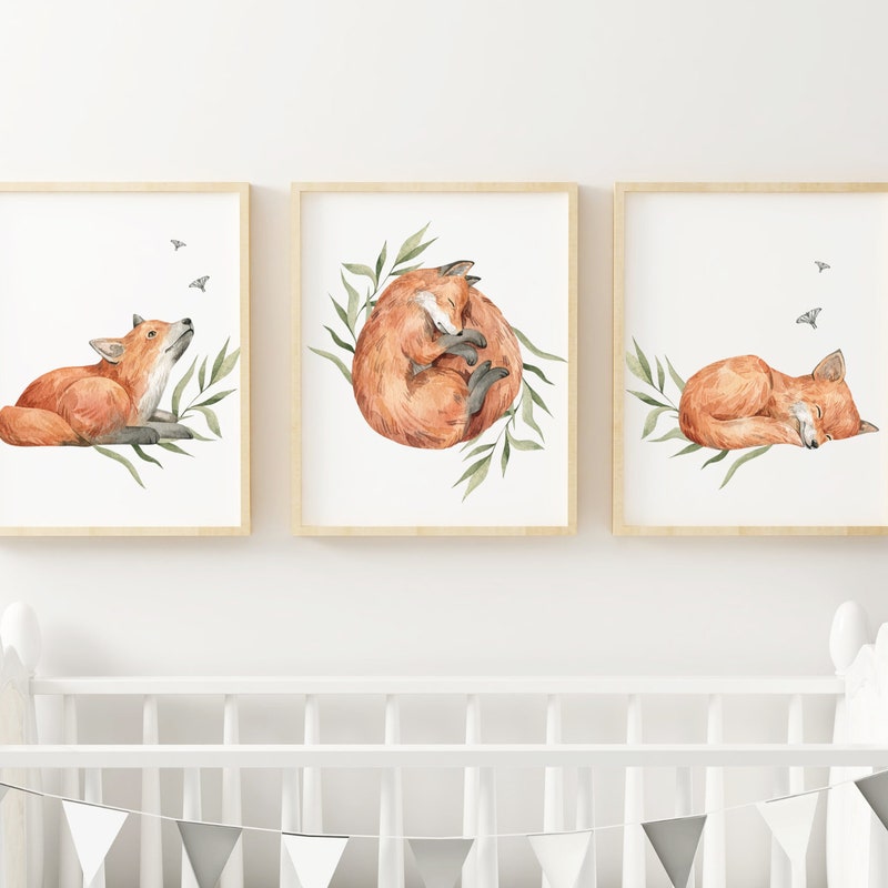 Fox Nursery Art - Etsy